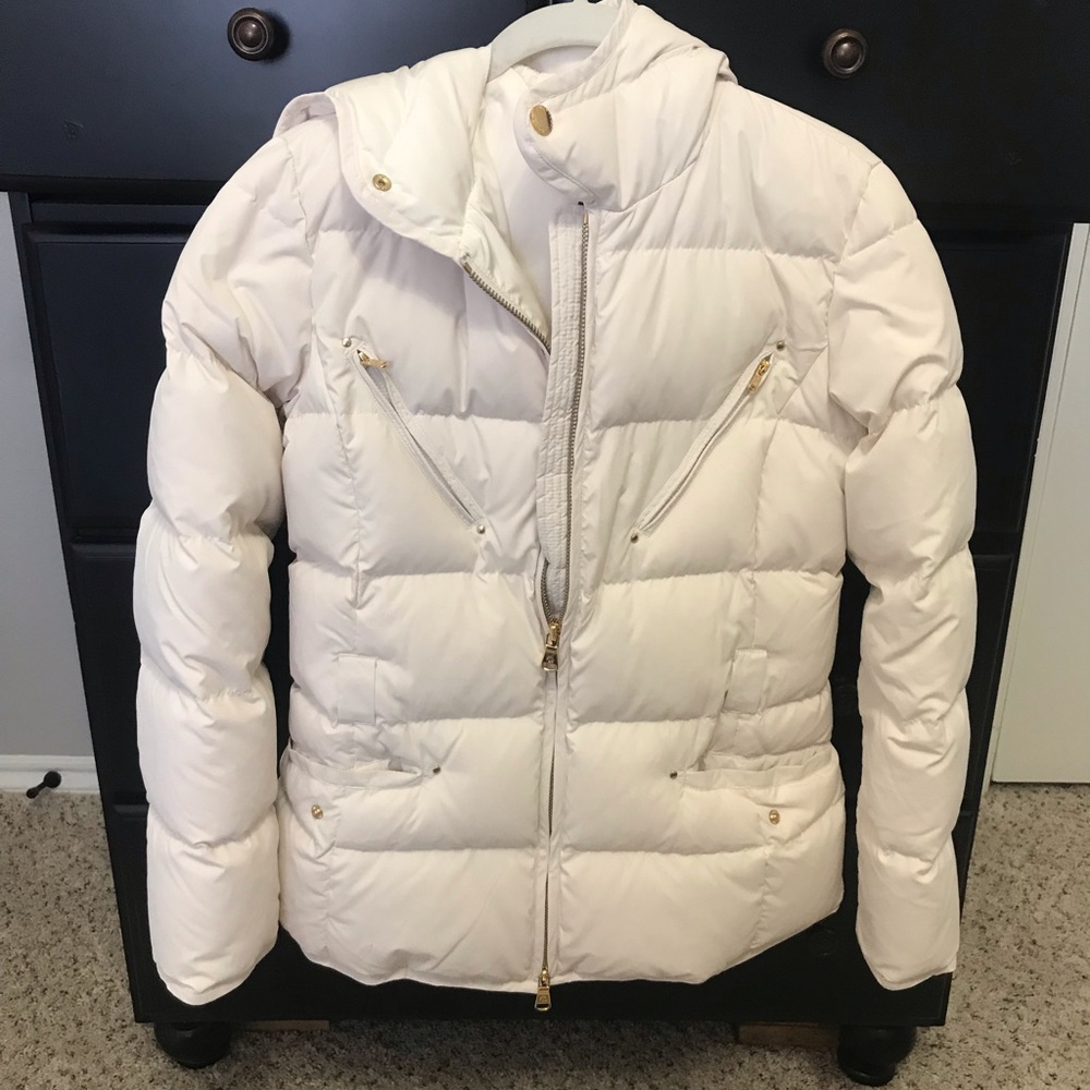 Ralph Lauren cream puffer coat-worn once!